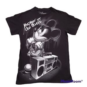 Disney Mickey Mouse Hip Hop Kickin It Old School Tshirt sz S